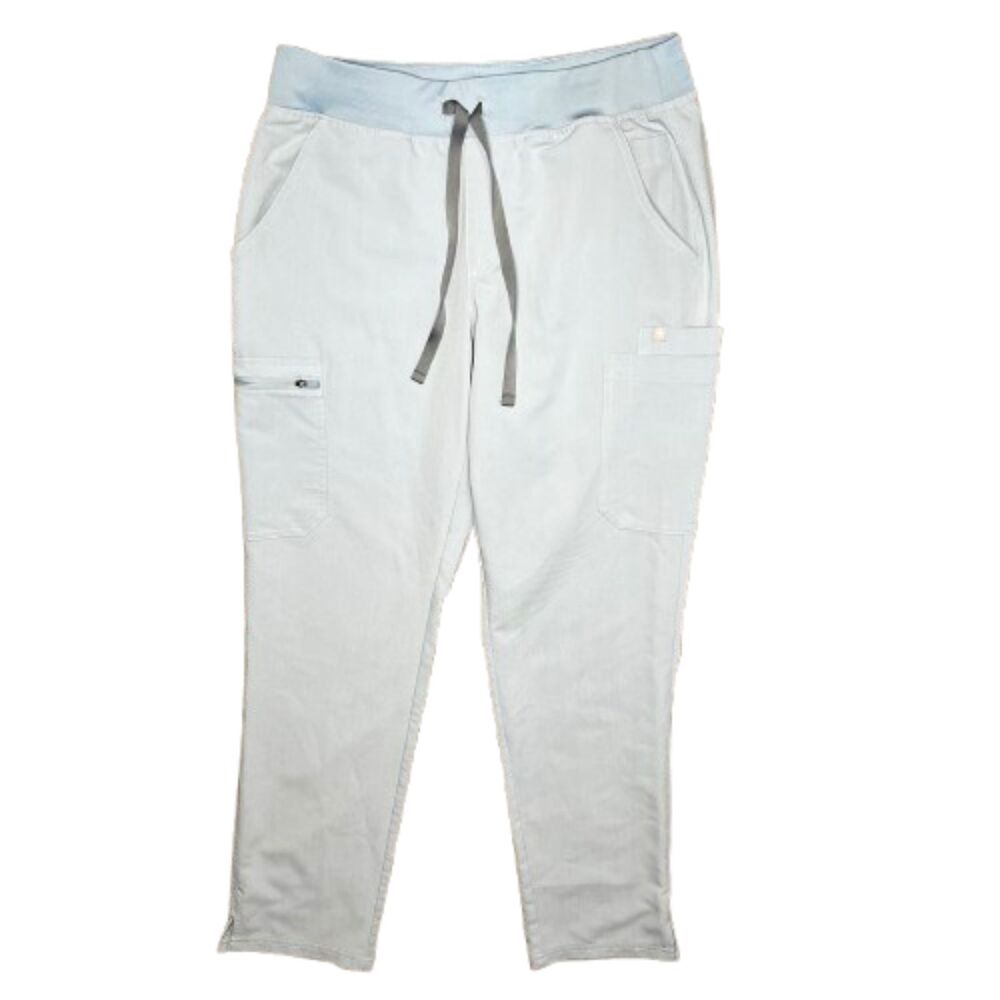 Figs Women's Zamora 2.0 Technical Jogger Scrub Light Blue Pants Size M